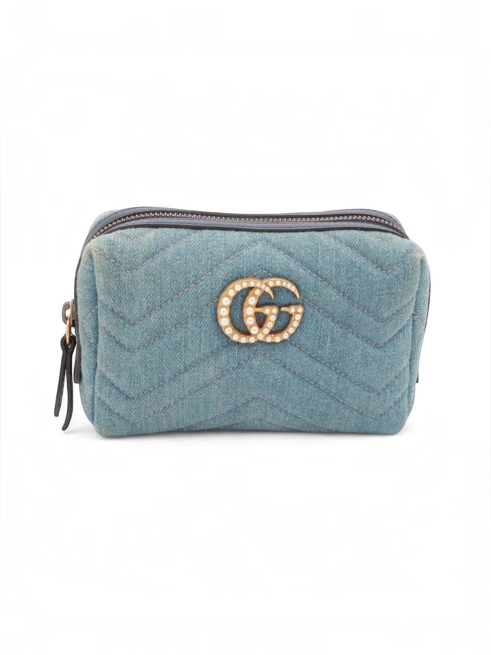 Gucci Matelassé Pearly GG Marmont Cosmetic Case